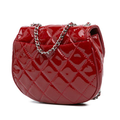 Mini Quilted Patent Bubble Flap