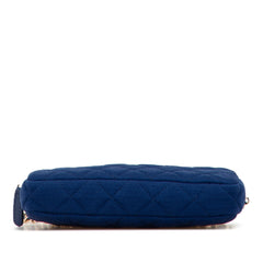 CC Quilted Jersey Double Zip Wallet on Chain