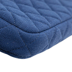 CC Quilted Jersey Double Zip Wallet on Chain