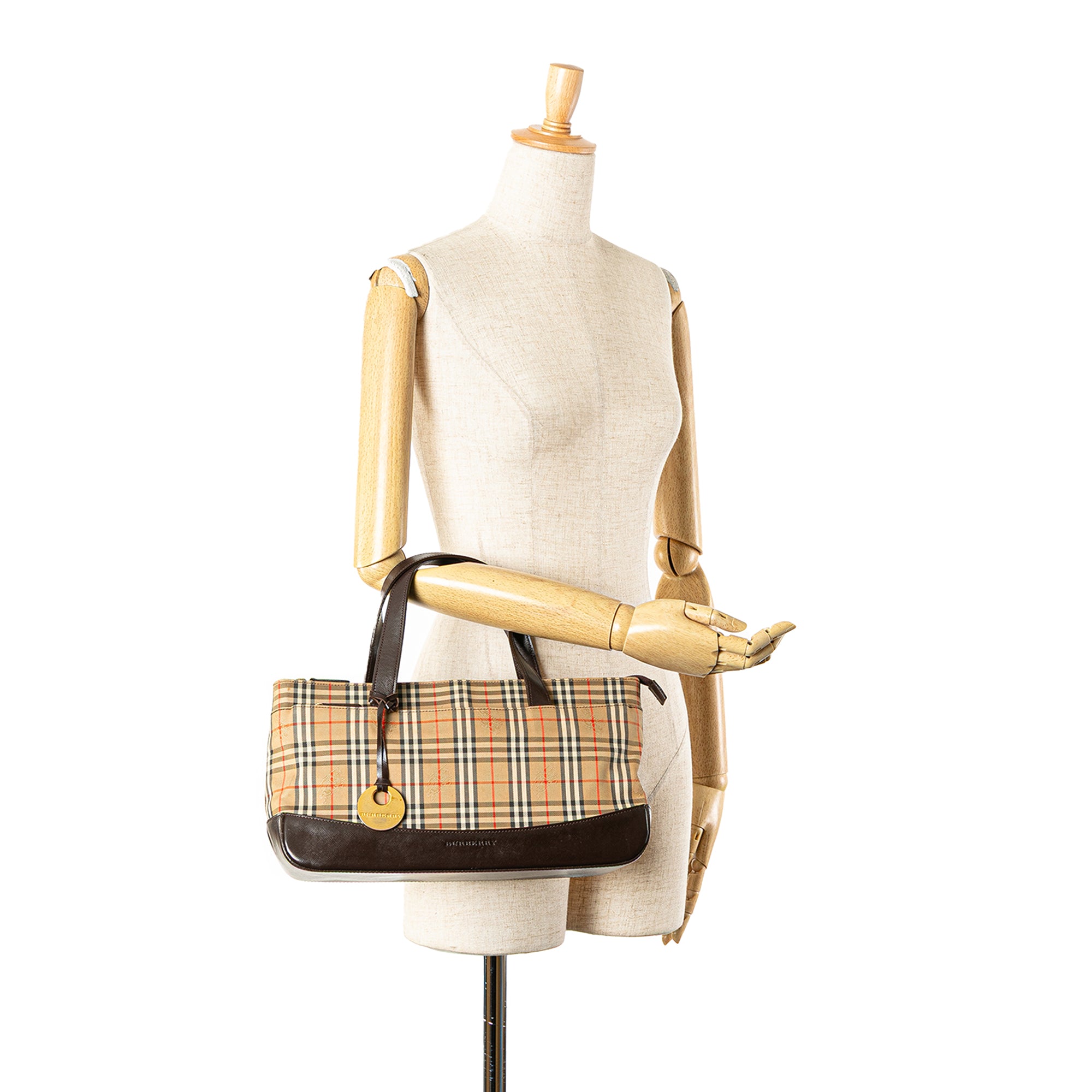 Haymarket Check Canvas Handbag