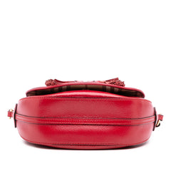 Patent Leather and Haymarket Check Coated Canvas Maydown Crossbody