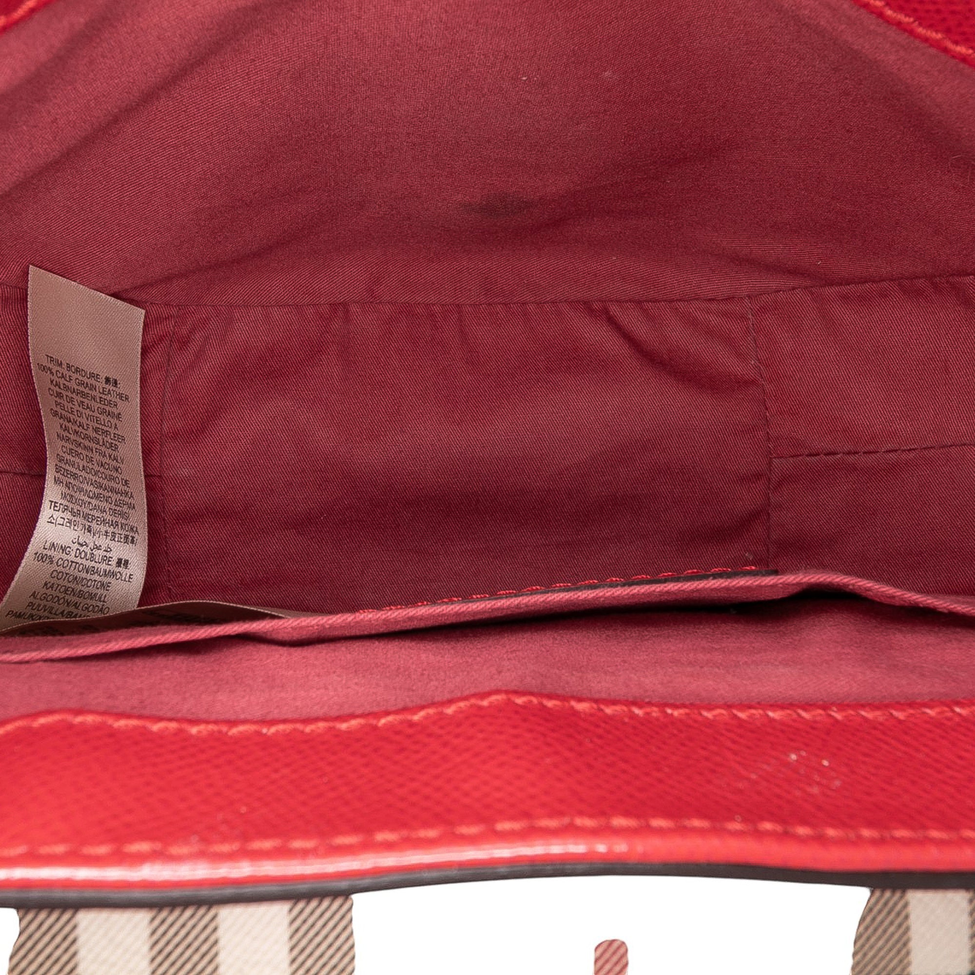 Patent Leather and Haymarket Check Coated Canvas Maydown Crossbody