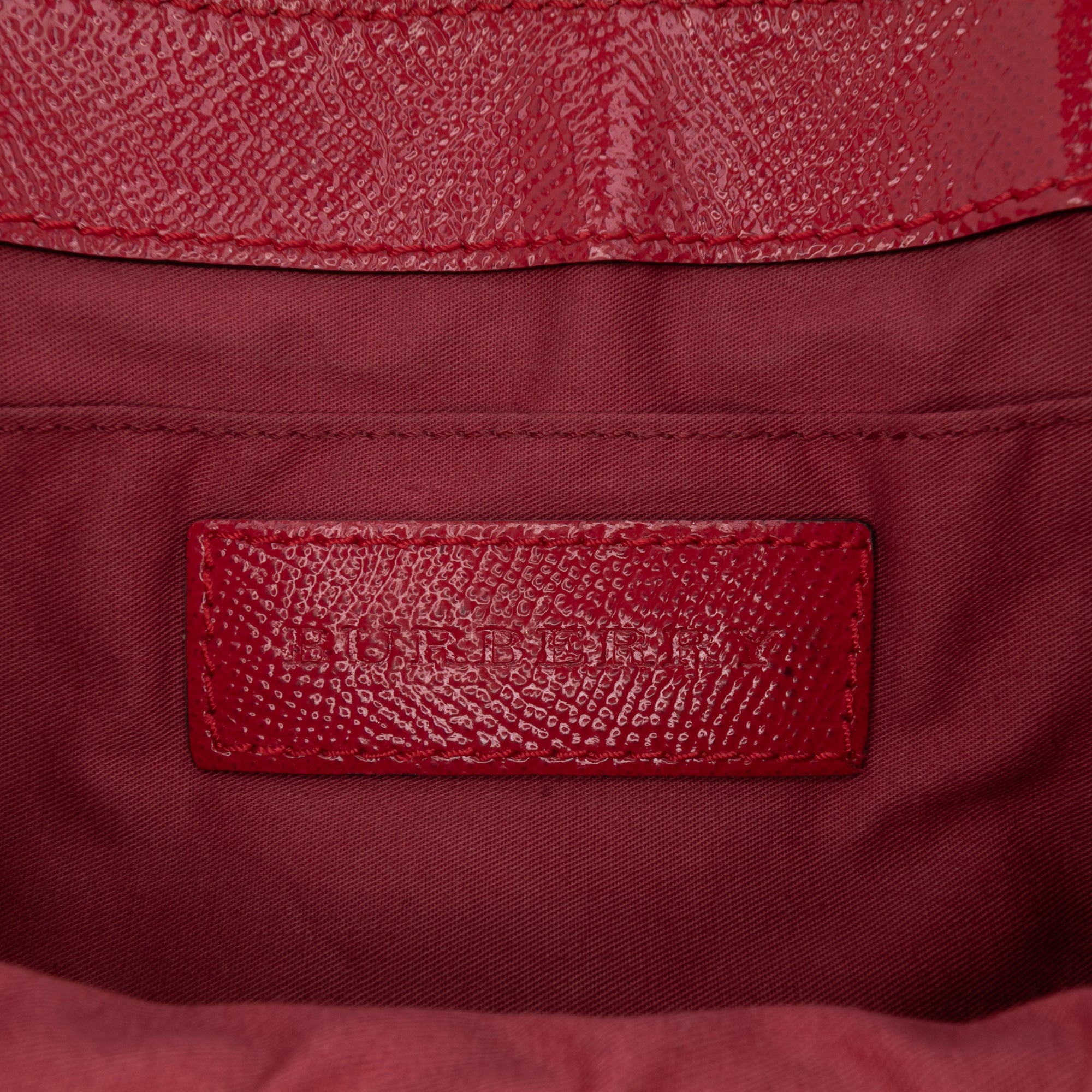 Patent Leather and Haymarket Check Coated Canvas Maydown Crossbody
