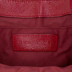 Patent Leather and Haymarket Check Coated Canvas Maydown Crossbody