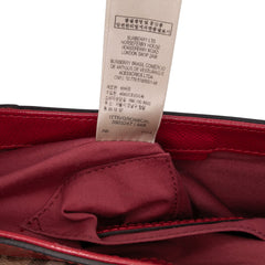 Patent Leather and Haymarket Check Coated Canvas Maydown Crossbody