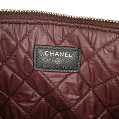 Large Quilted Caviar O Case Clutch