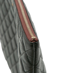 Large Quilted Caviar O Case Clutch