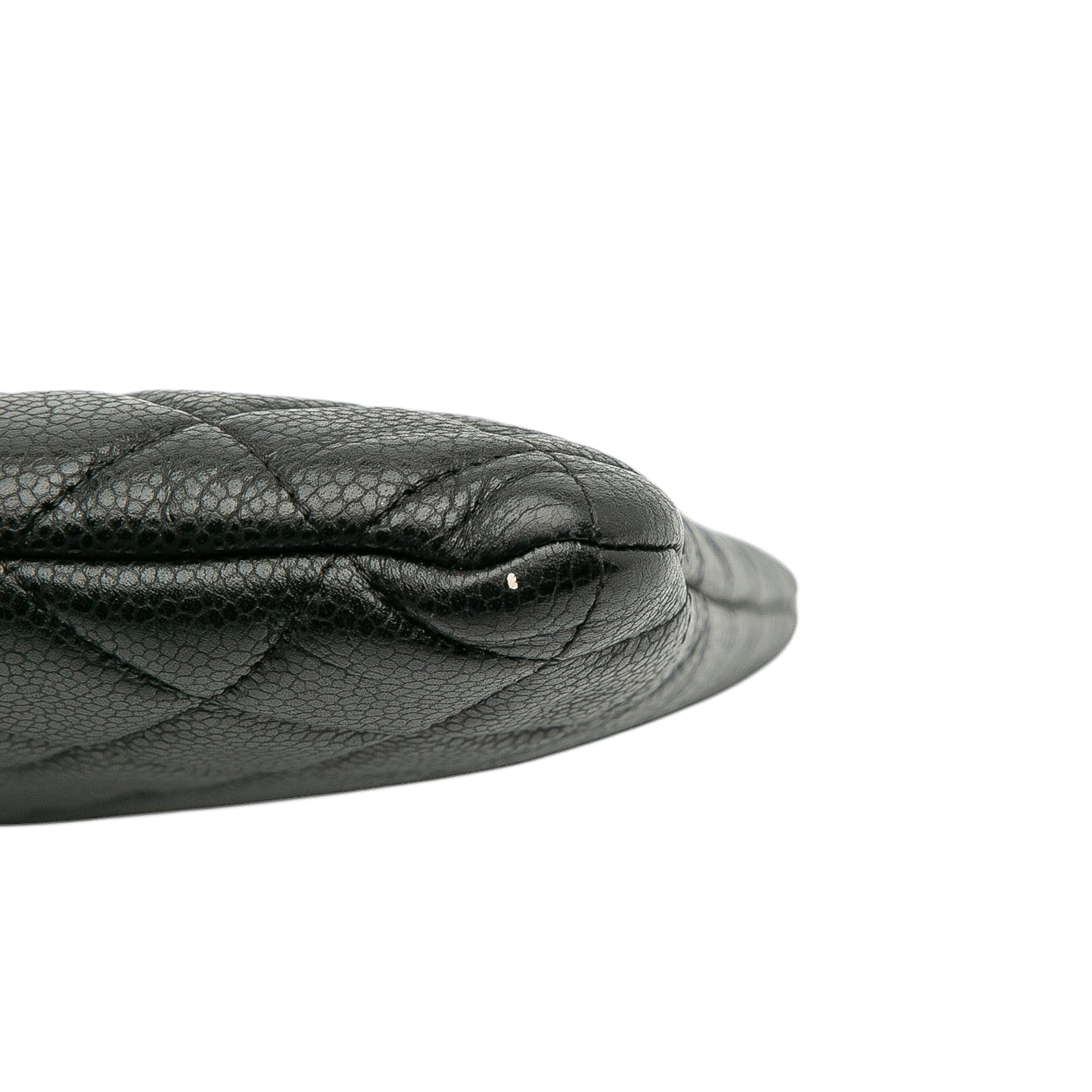 Large Quilted Caviar O Case Clutch
