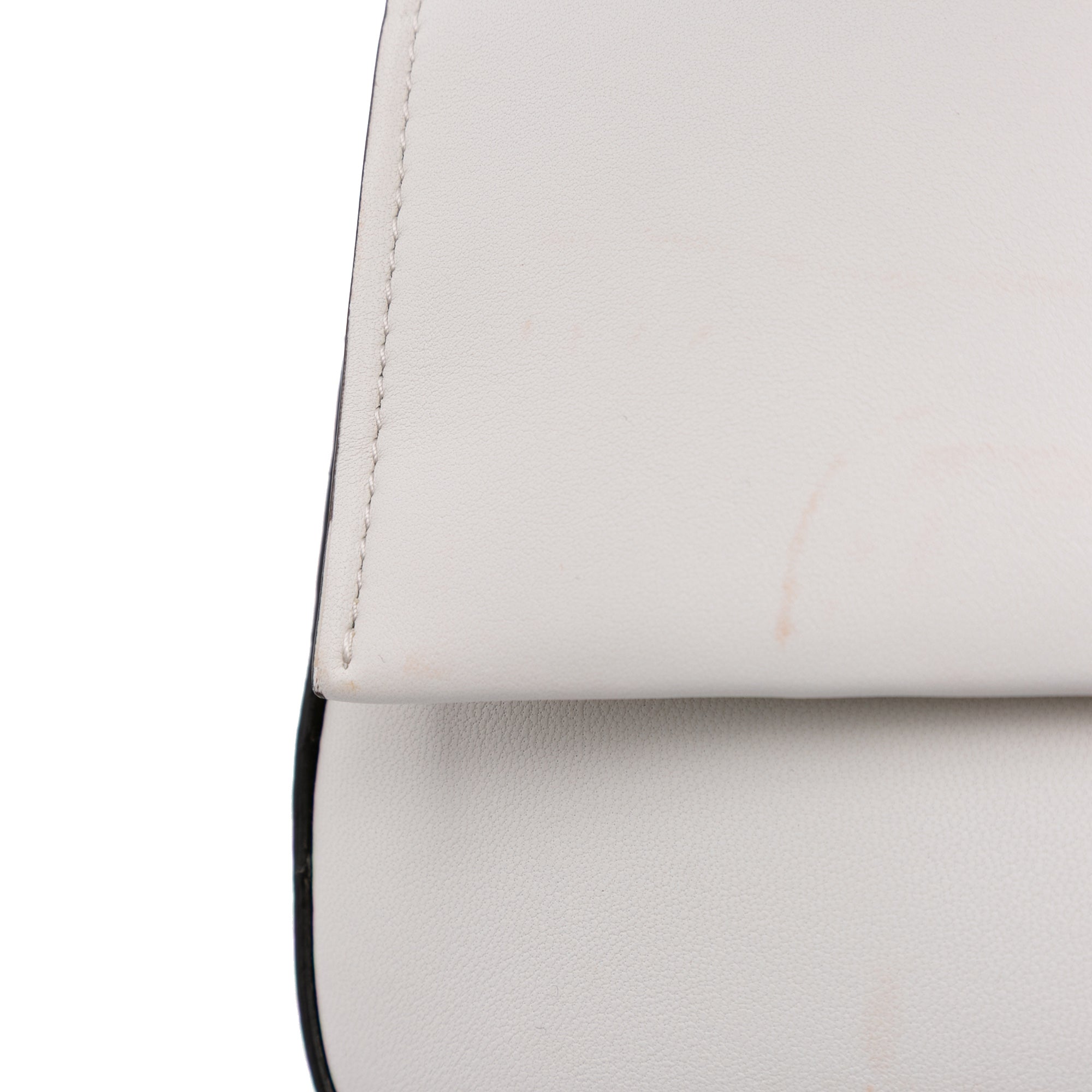 Leather Convertible Baguette Satchel