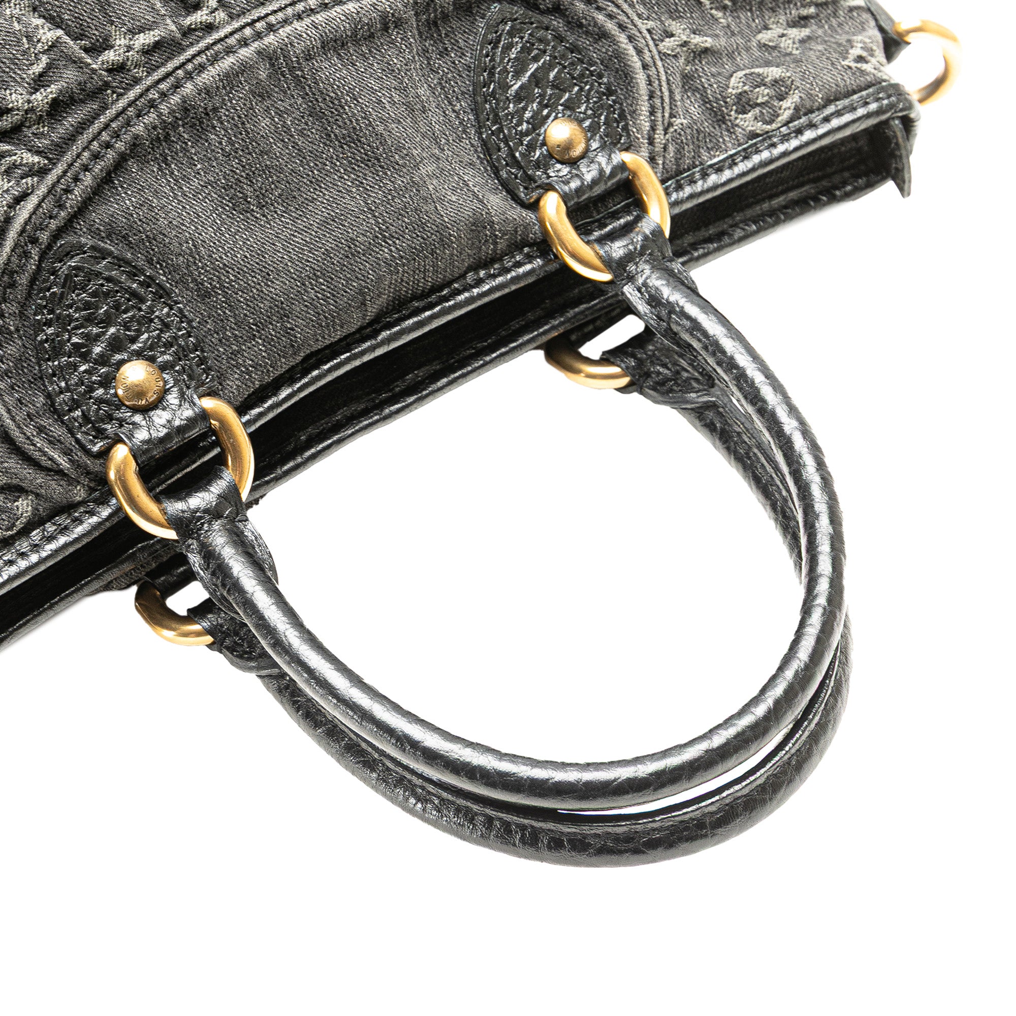 Monogram Denim Neo Cabby GM