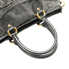 Monogram Denim Neo Cabby GM