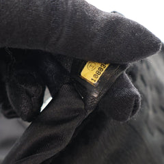 CC Check Embossed Velvet Belted Side Flap