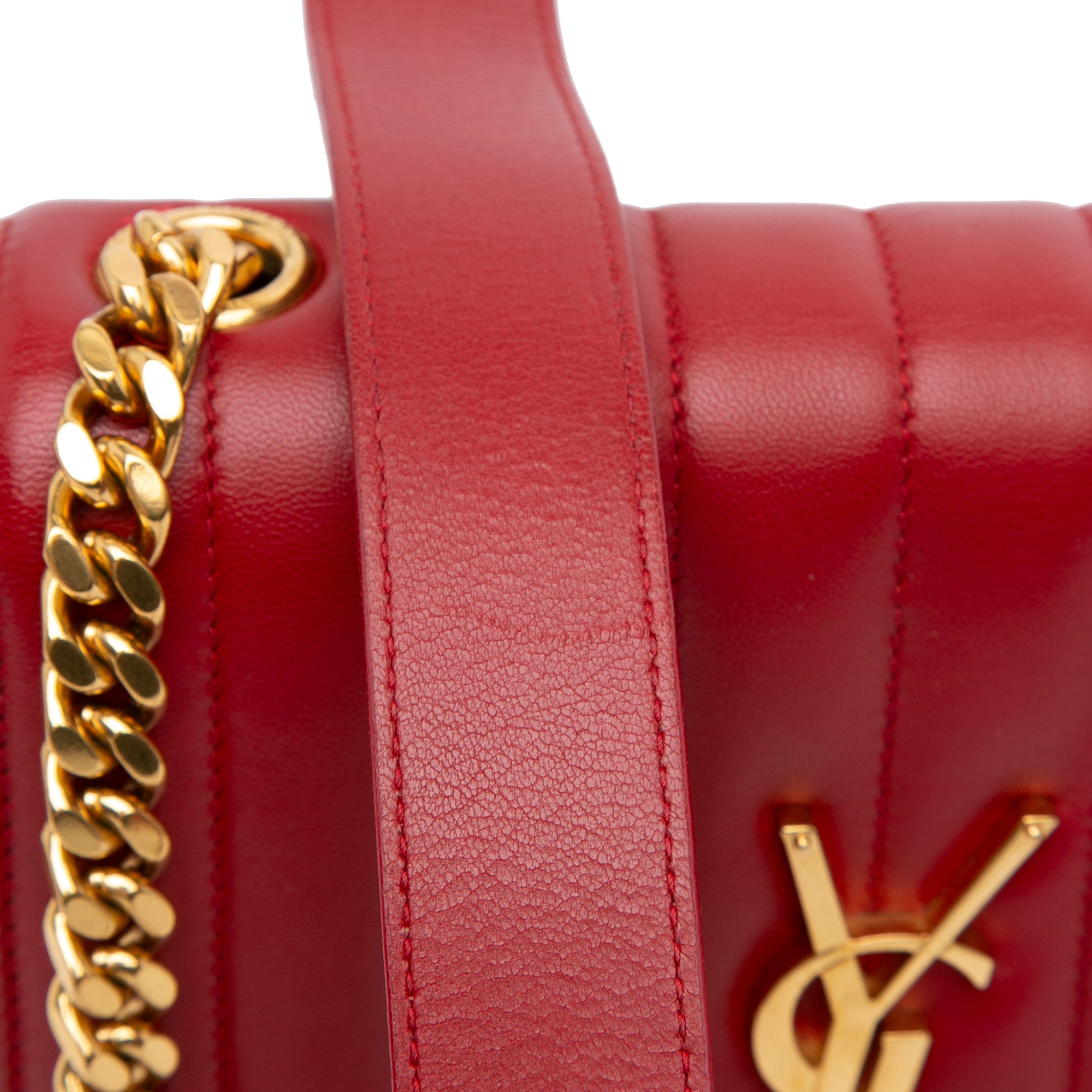 Medium Lambskin Monogram Vicky Chain Bag