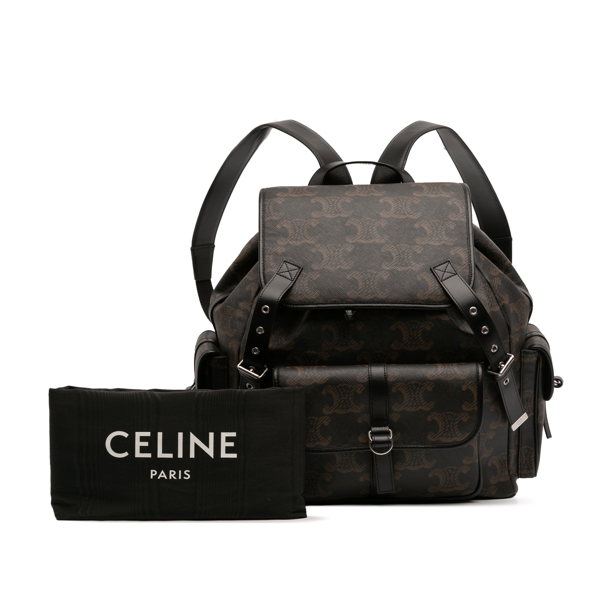 Medium Triomphe Coated Canvas Backpack