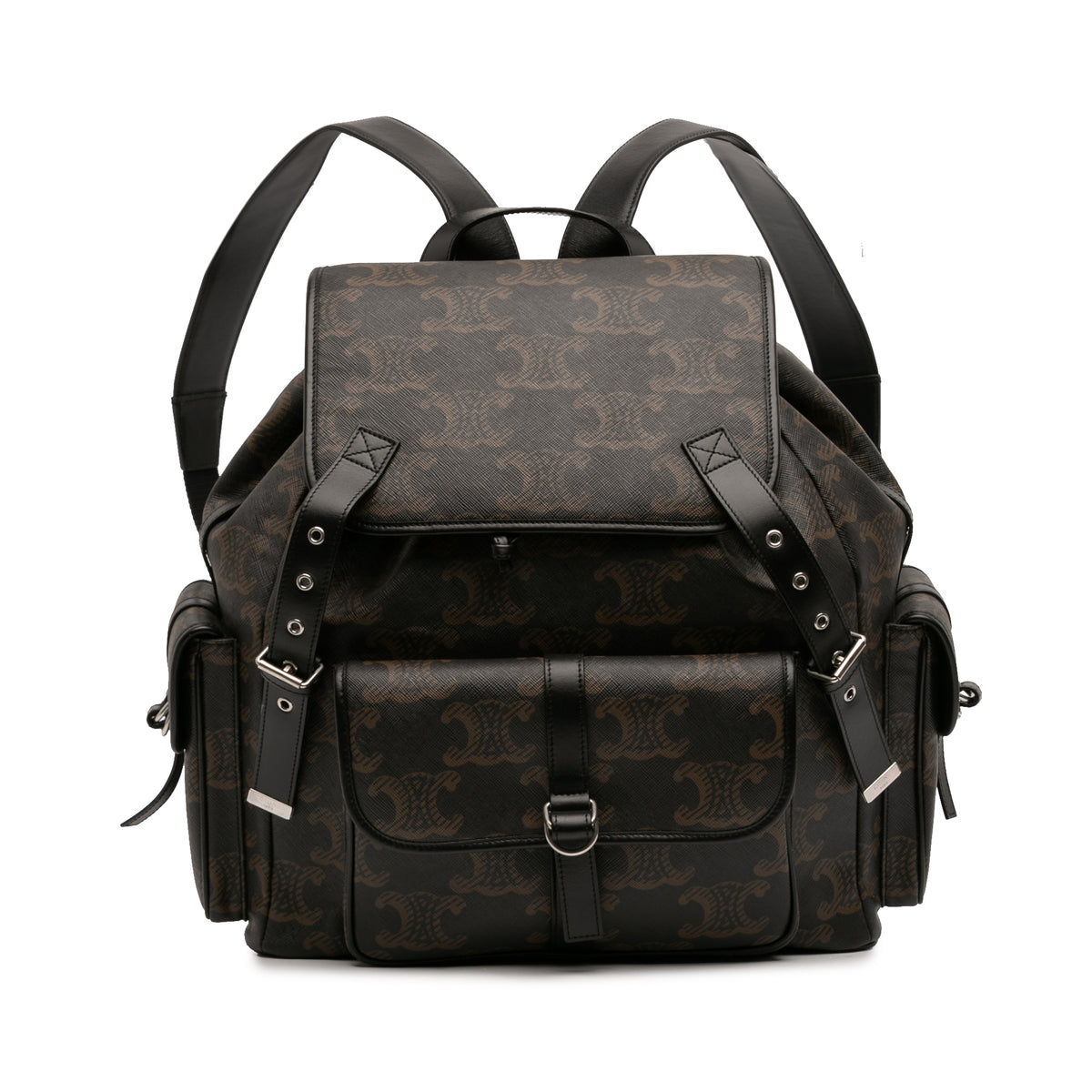 Medium Triomphe Coated Canvas Backpack