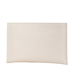 Saffiano Rose Applique Clutch