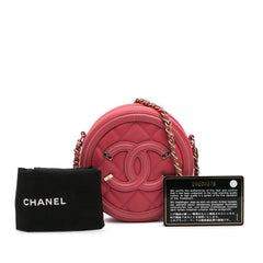 Caviar CC Filigree Round Crossbody