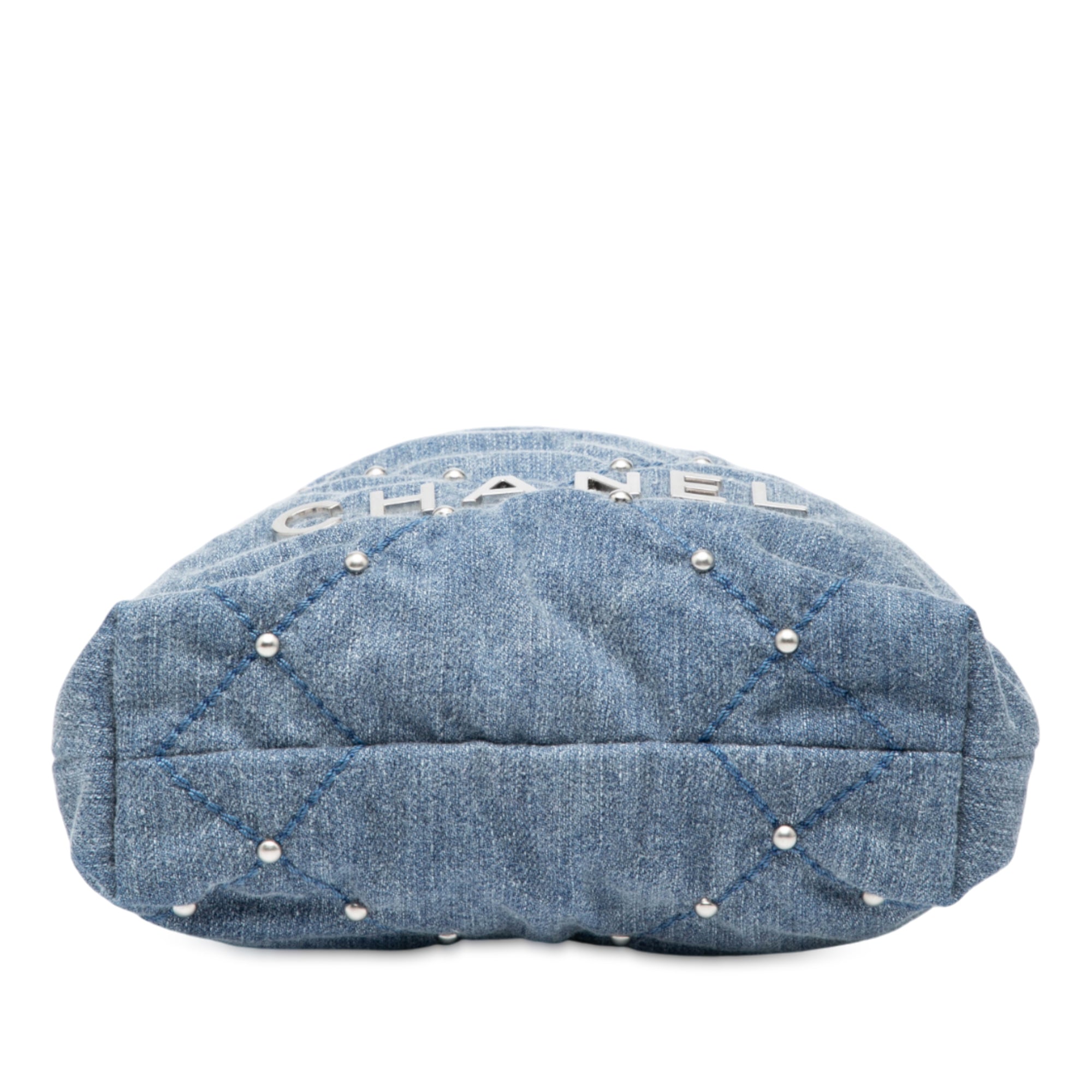 Mini Denim Studded 22 Handbag