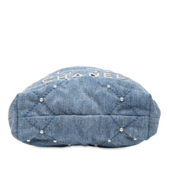 Mini Denim Studded 22 Handbag