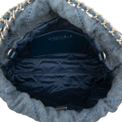 Mini Denim Studded 22 Handbag