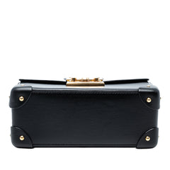 Small Leather Bamboo Padlock Satchel