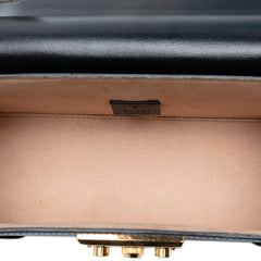 Small Leather Bamboo Padlock Satchel