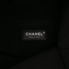 CC Quilted Lambskin Grip Clutch