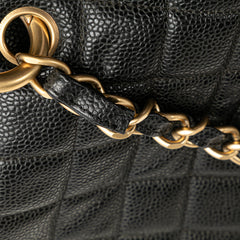 Grand Quilted Caviar Timeless Shopping Tote