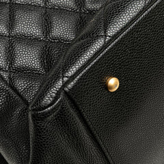 Grand Quilted Caviar Timeless Shopping Tote