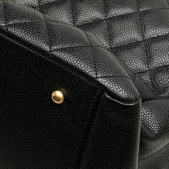 Grand Quilted Caviar Timeless Shopping Tote