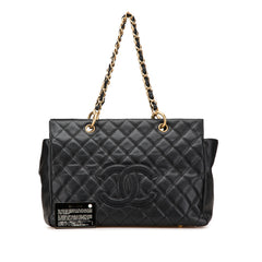 Grand Quilted Caviar Timeless Shopping Tote