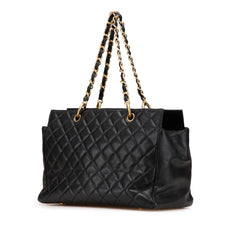 Grand Quilted Caviar Timeless Shopping Tote