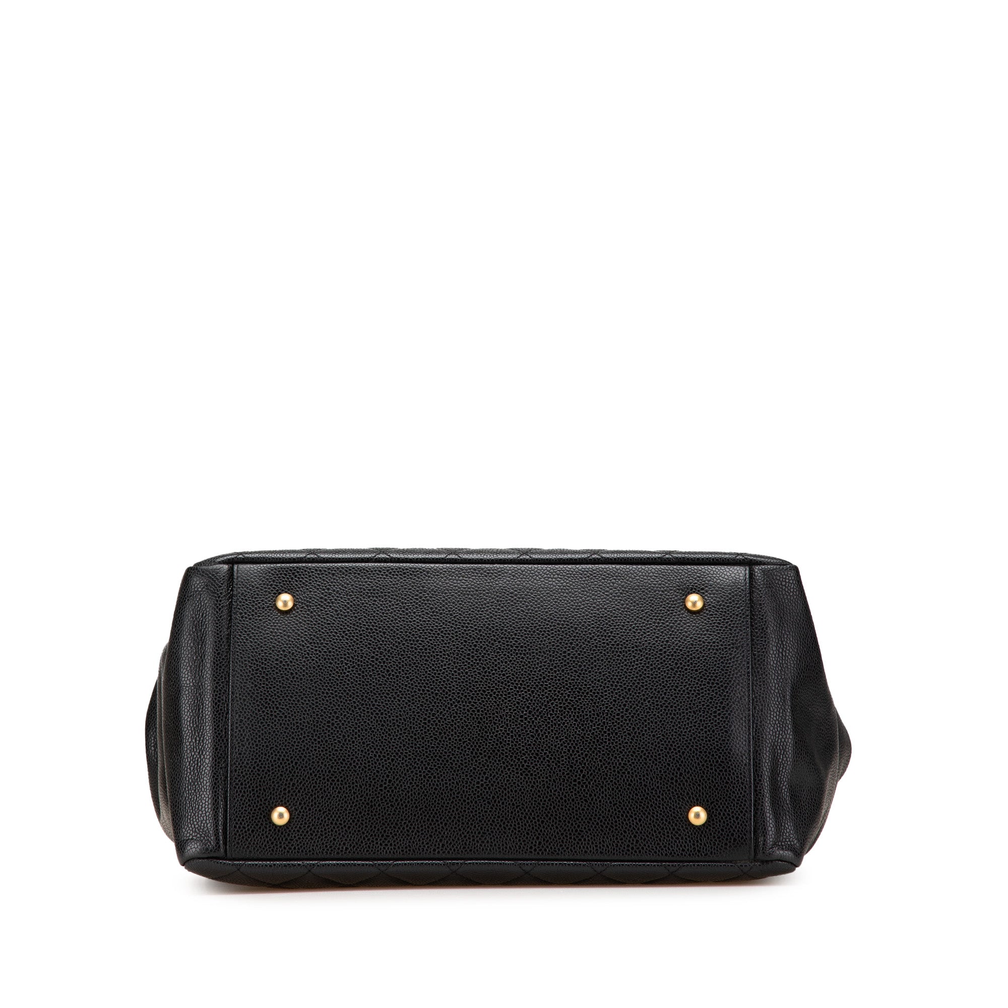 Grand Quilted Caviar Timeless Shopping Tote