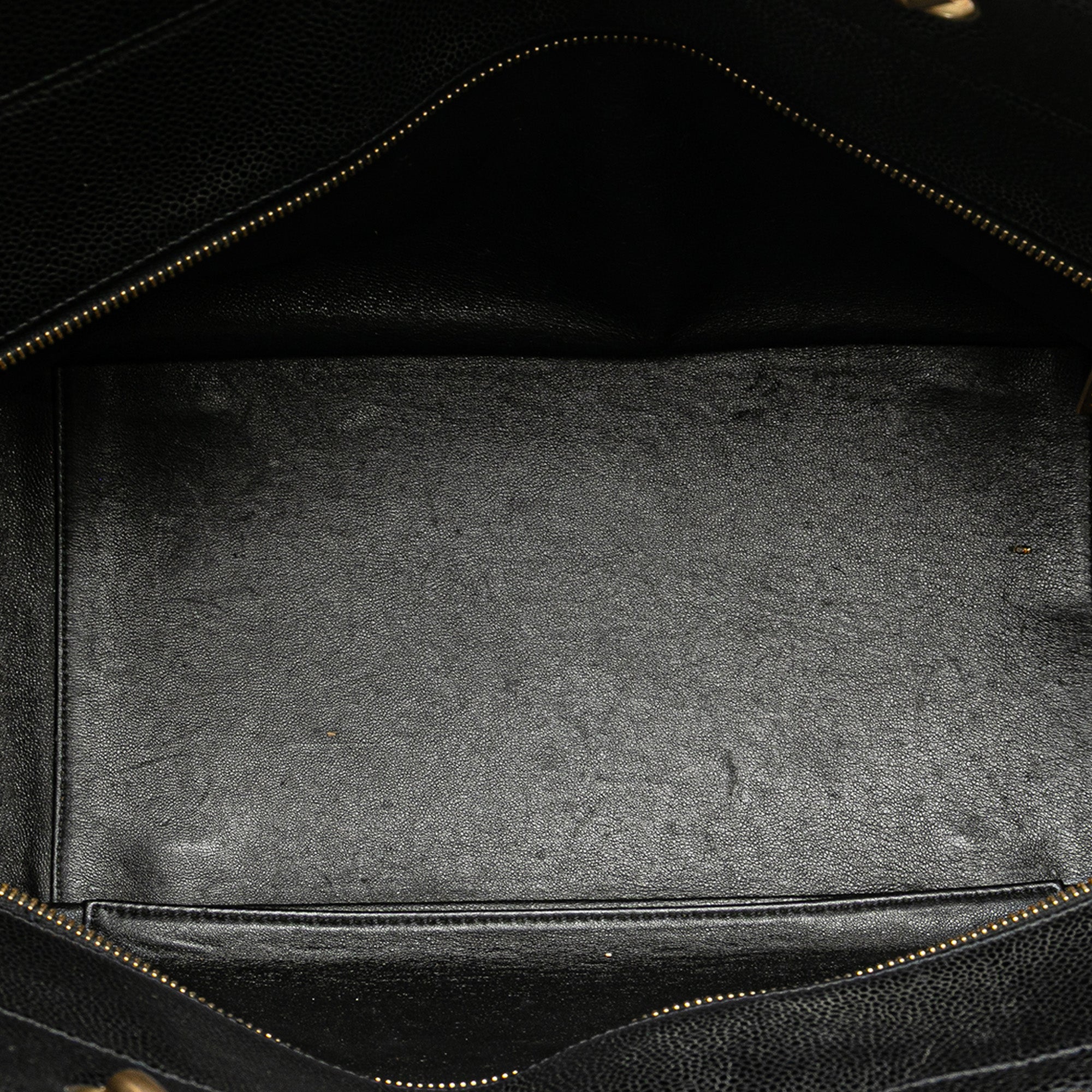 Grand Quilted Caviar Timeless Shopping Tote