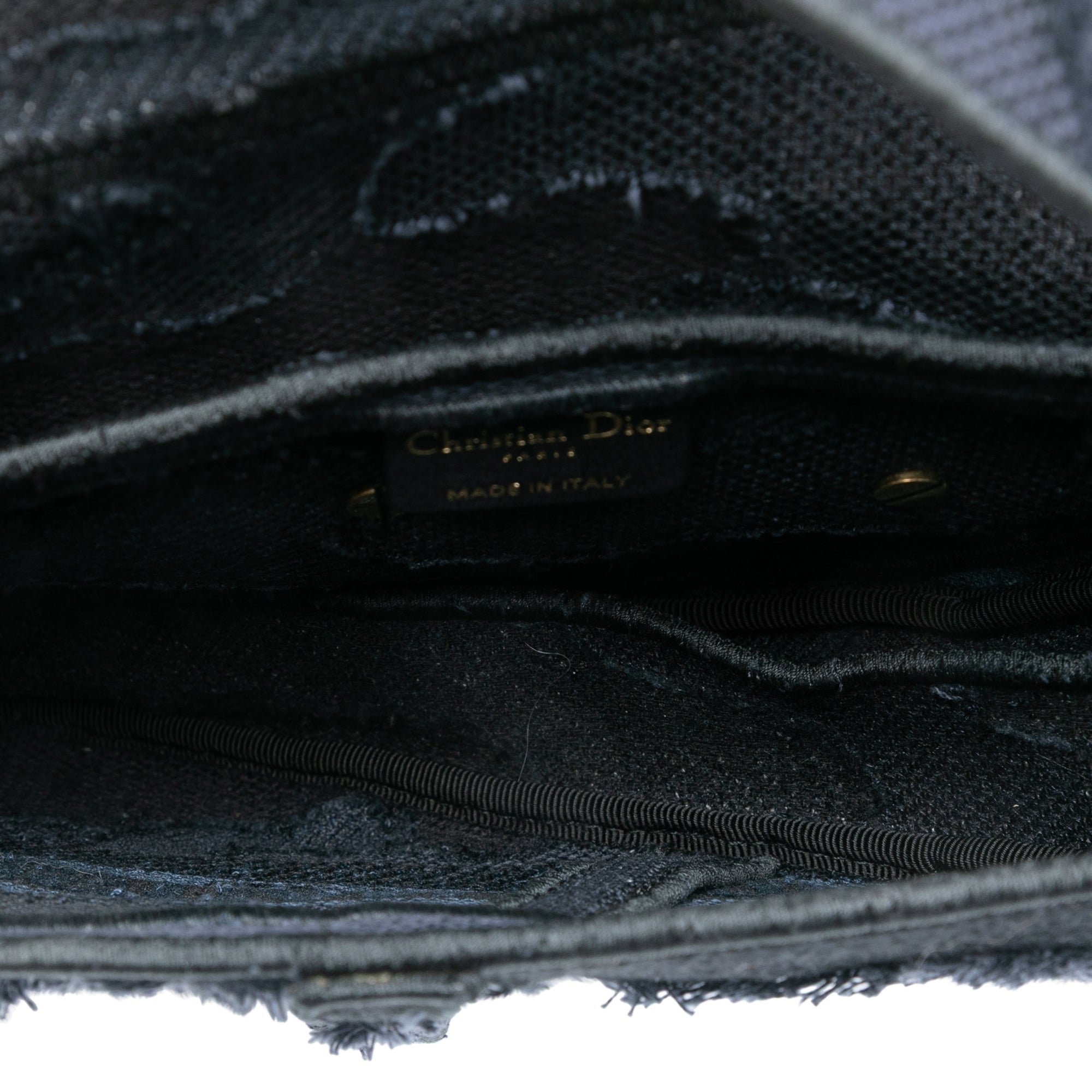 Camouflage Embroidered Canvas Saddle Bag