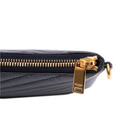 Leather Chevron Monogram Document Holder