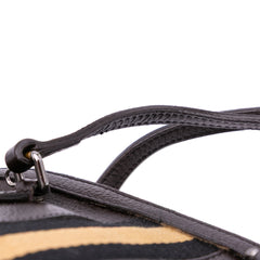 Mini Leather Web Dome Satchel