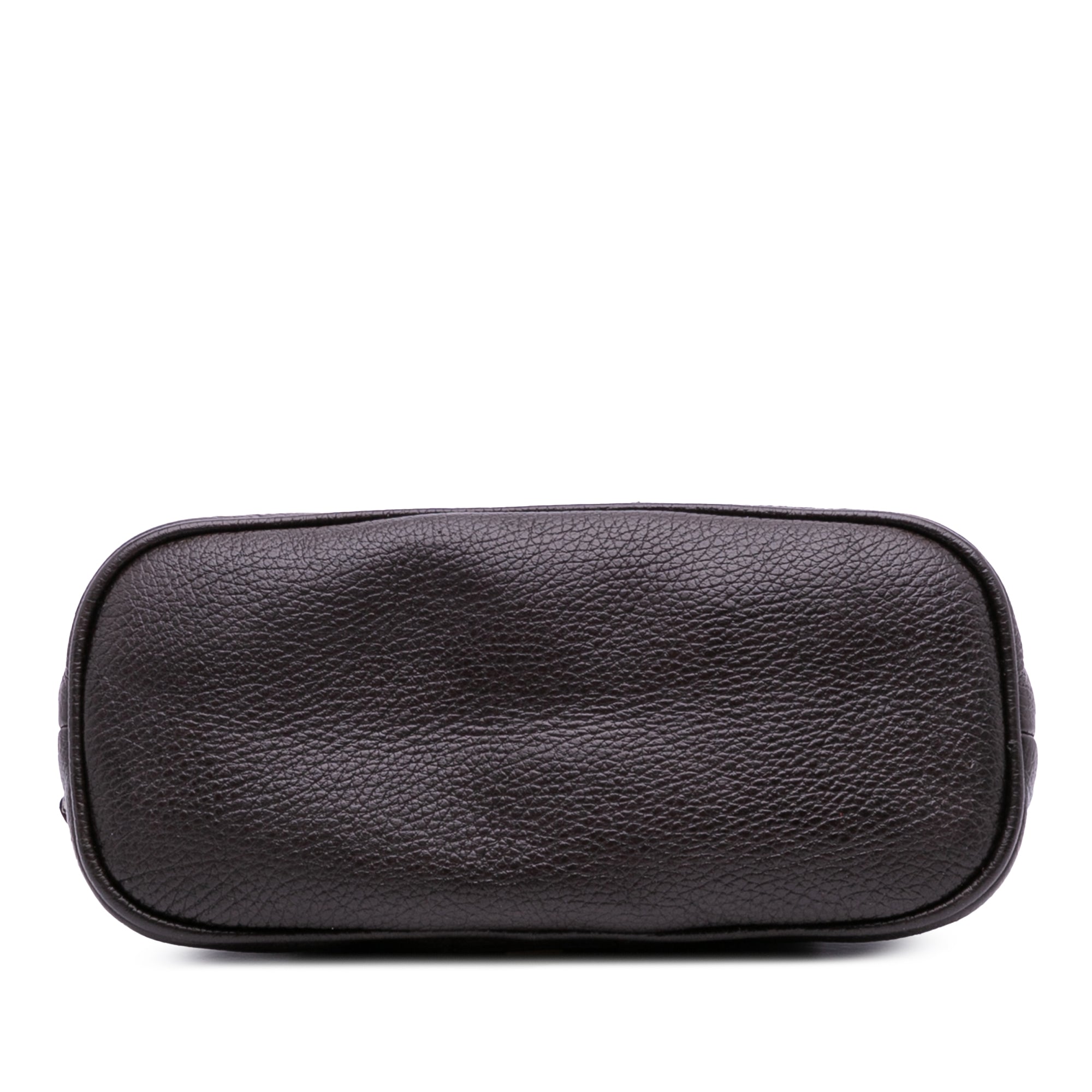 Mini Leather Web Dome Satchel