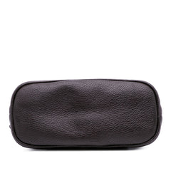 Mini Leather Web Dome Satchel