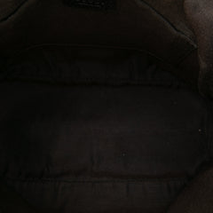 Mini Leather Web Dome Satchel