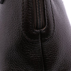 Mini Leather Web Dome Satchel