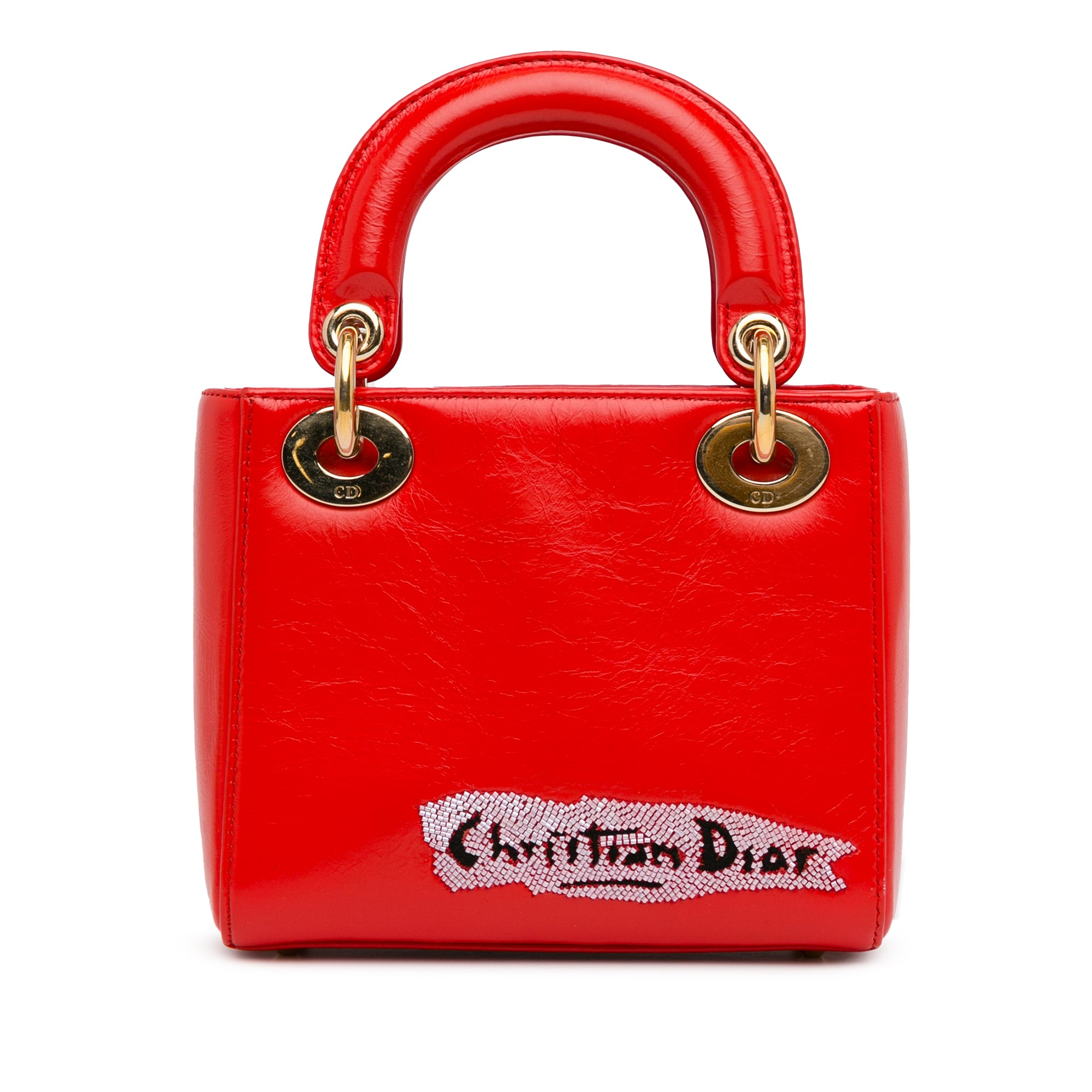 Mini Calfskin Sequin Embellished Lady Dior