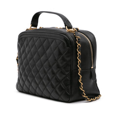 Medium CC Quilted Calfskin Vanity Case