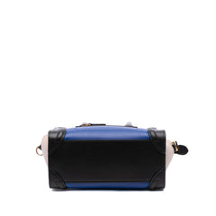 Nano Tricolor Leather Luggage Tote