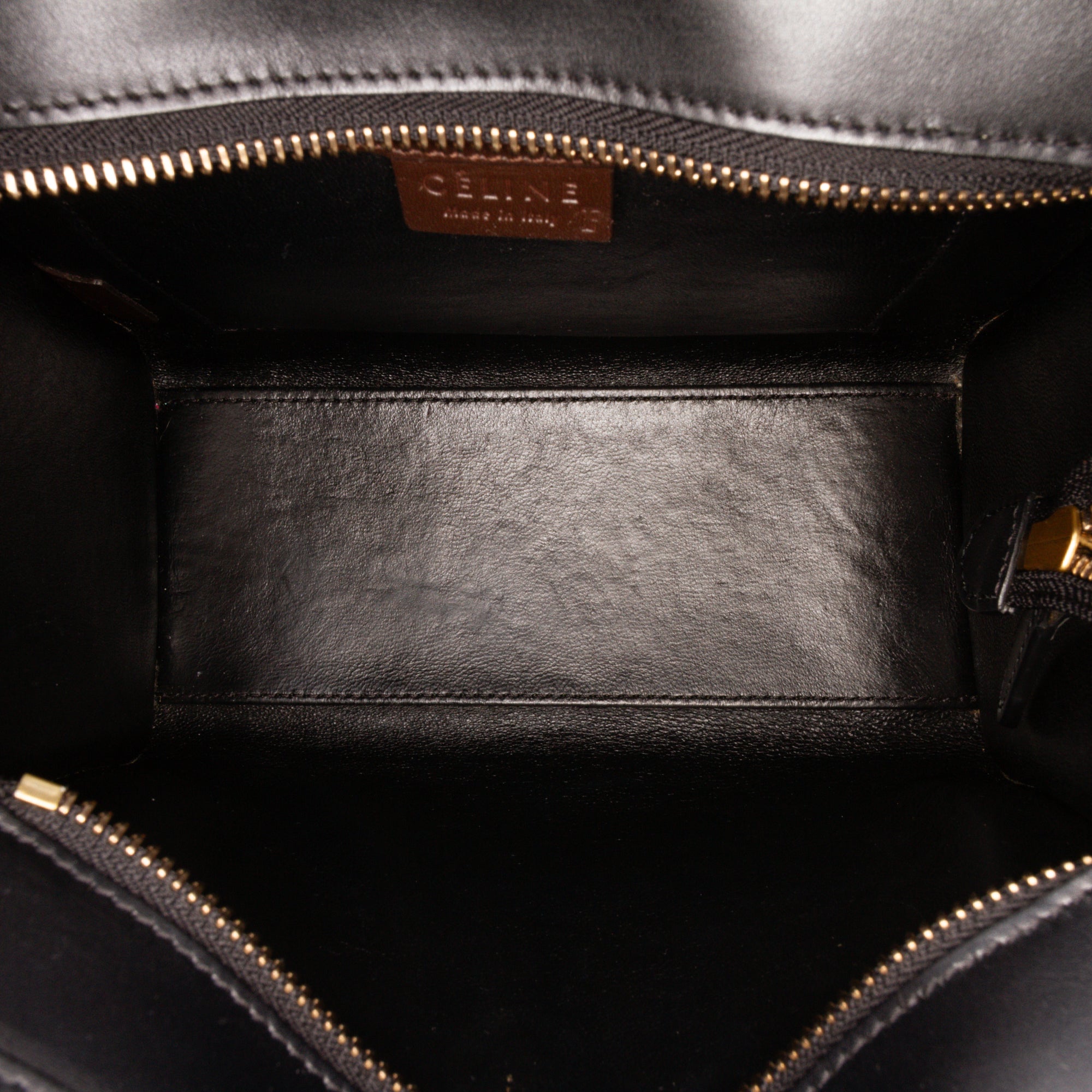 Nano Tricolor Leather Luggage Tote