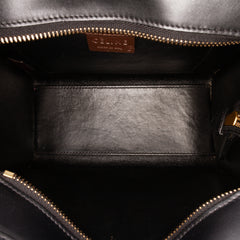Nano Tricolor Leather Luggage Tote