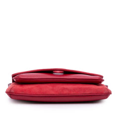 Suede and Leather Shoulder Bag