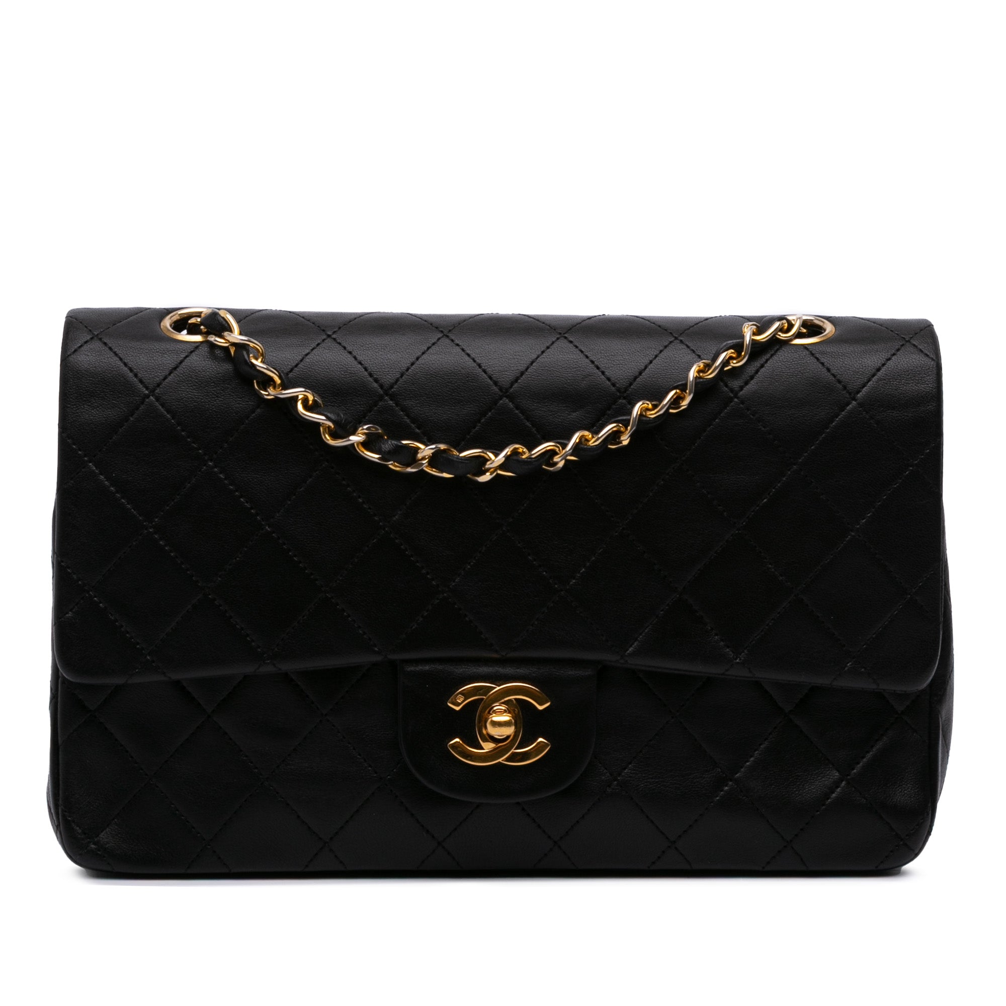 Medium Classic Lambskin Double Flap