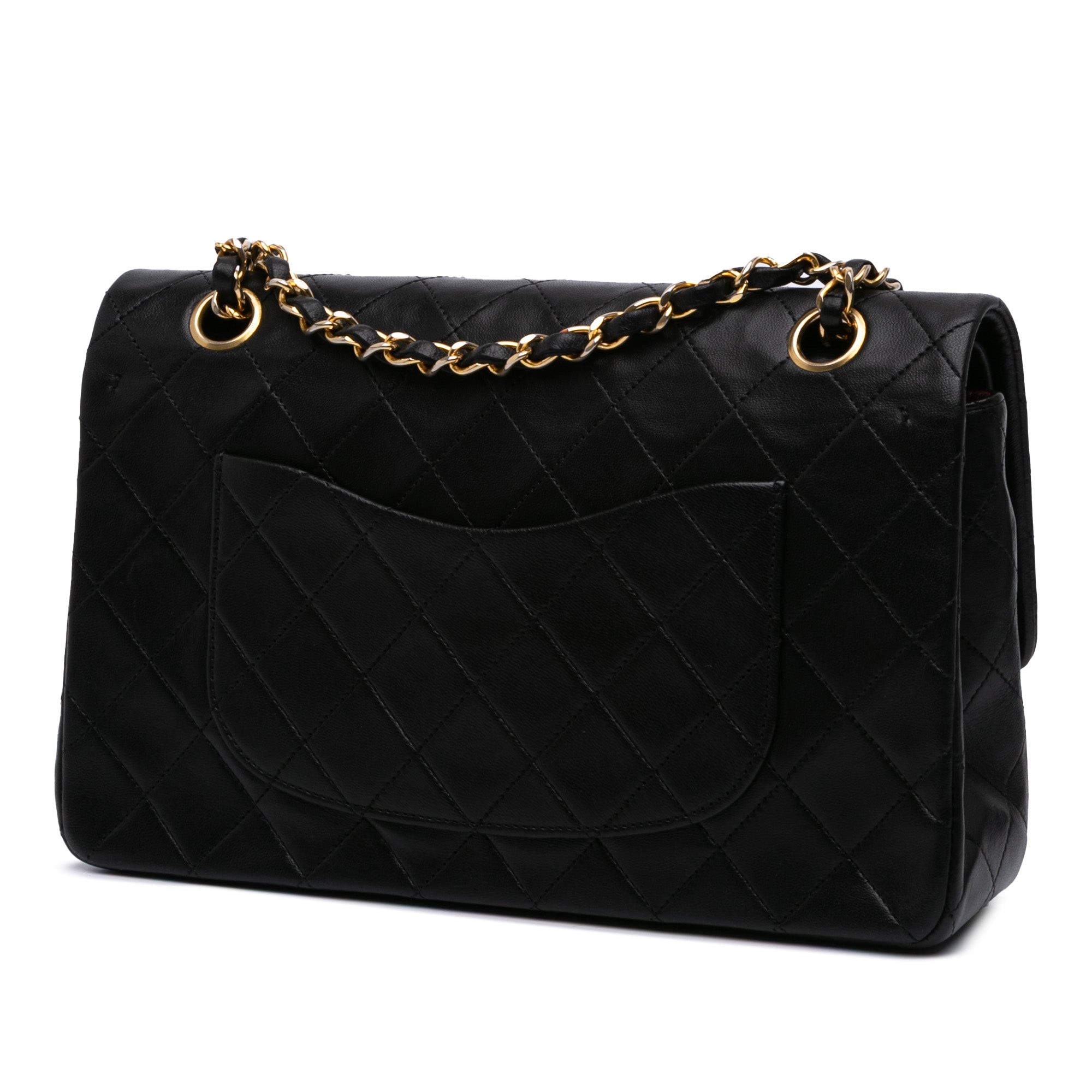 Medium Classic Lambskin Double Flap