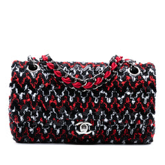 Medium Classic Sequined Tweed Double Flap